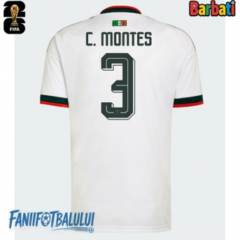 Mexic Cesar Montes #3 Tricou Fotbal Replică Mondial 2026 Barbati Deplasare